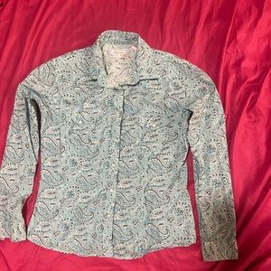 Patterned Women’s Button-Up, Size Small